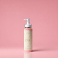Body Lotion on Pink Background