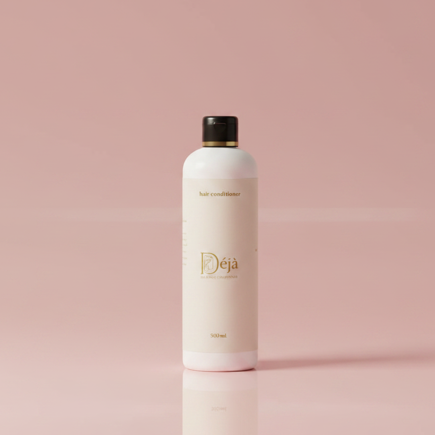 Hair Conditioner on Pink Background